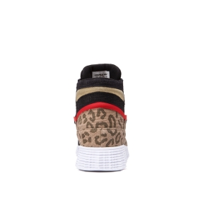 Supra Mens JAGATI High Top Shoes Animal/white | US-25167